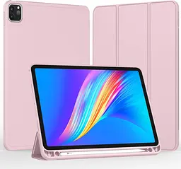 Чохол-книжка CDK для Apple iPad Pro 11" 2gen 2020 Еко-шкіра силікон Smart Case cлот стилус (019307) pink - мініатюра 2