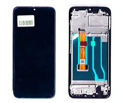 Дисплей Realme C11/ C12/ C15/ Narzo 30A чорний + рамка