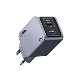 Зарядний адаптер блок Ugreen CD381 Nexode Pro 65 W 3 порти 2C1A (UGR-25261)