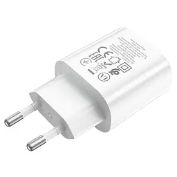 Мережевий зарядний пристрій Hoco N22 Jetta PD25W charger ( EU ) Білий - мініатюра 2