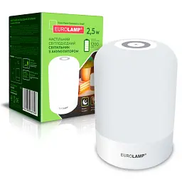 Нічник Eurolamp 2.5W 2800-6500K 1200mAh USB з акумулятором (NL-2.5W) - мініатюра 2