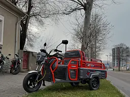 Вантажний електроскутер-самоскид триколісний CROSSER Cargo 12" (1500W 60V, 32Ah) Сірий - мініатюра 2