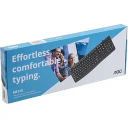 Клавіатура AOC KB120B USB UA Black (KB120B/97) - мініатюра 2