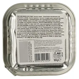 Вологий корм Monge Dog Fruit з лососем та грушею, 100 г (70013246) - мініатюра 4