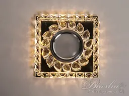 Вишуканий кришталевий точковий світильник із LED підсвічуванням