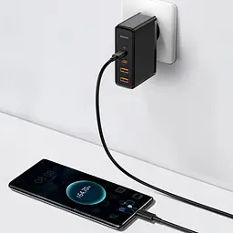 Мережевий зарядний пристрій Baseus GaN2 Pro Quick Charger 2C+2U 100W Black (CCGAN2P-L01) [79351] - мініатюра 7