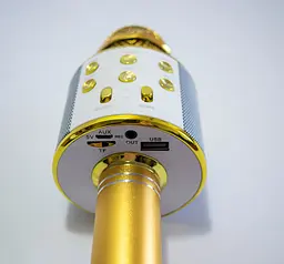 Мікрофон для караоке WS-858 блютуз мікрофон для співу дитячий мікрофон з динаміком - мініатюра 6