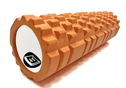 Масажний ролик EasyFit Grid Roller 45 см v.2.1 Помаранчевий