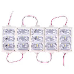 Світлодіодний модуль 12V 3 LED Біле світло 1 шт (AG-COB 7338-2835 W)