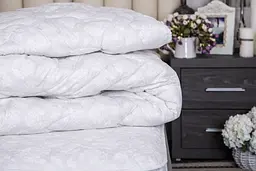 Ковдра Ecotton двоспальна 172х205 см вовняна стьогана бязь бежевий 40-0867 Papirus (17993)