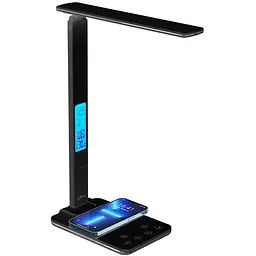 Настільна LED лампа Media-Tech Leditou MT222K 4W 6500K 15W QI з вбудованим WRL чорна - мініатюра 5