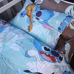 Наволочка MirSon Kids TimeRanforce Elite Stitchpop 70x70 см блакитно-коричнева (2200011718620)