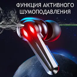 Безпровідні вакуумні ігрові навушники М28. Зарядний кейс із функцією PowerBank - мініатюра 10