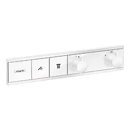Термостат для 2х споживачів Hansgrohe Rainselect 15380700 Білий матовий