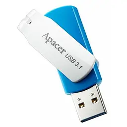 USB флеш накопичувач Apacer 64GB AH357 Blue USB 3.1 (AP64GAH357U-1) - мініатюра 3