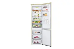 Холодильник LG GW-B509SEDZ203см 2 дв холодильне відділення 277 л морозильне відділення 107 л A++ NF Лін Зона свіжий Диспл зовнішній Бежевий (GW-B509SEDZ) - мініатюра 2
