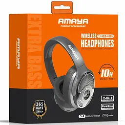 Накладні бездротові навушники Amaya H380 Black - мініатюра 2