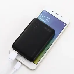 Зовнішній акумулятор Powerbank Sertec ST-2060 5000 mAh (Чорний) - мініатюра 2