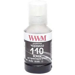Чорнило WWM EPSON M1100/M1120 140г Black Pigmented (E110BP)