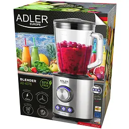 Блендер Adler AD 4078 стаціонарний 1700Вт/ 2 швидк./ Ice Crush/ чаша для змішування 1500мл/ срібляст - мініатюра 6