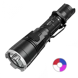 Тактичний ручний ліхтарик Nitecore MH27UV (білий, червоний, синій та УФ світло)
