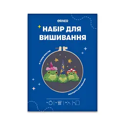 Набір для вишивання «Жаби у капелюхах» - мініатюра 6
