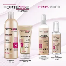 Двофазний спрей-кондиціонер Fortesse Professional Repair & Protect Ультравідновлення та живлення для пошкодженого волосся 250 мл - мініатюра 8