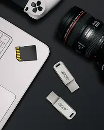 Флеш-накопичувач Acer USB Flash UP310 128GB USB 3.2 Gen1 Metal (BL.9BWWA.582) - мініатюра 6