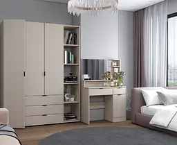 Туалетний столик Doros Естель Кашемір ДСП 90х38х135 (41516050) - мініатюра 2