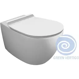 Унітаз підвісний Simas Vignoni Green Vertigo VI 18VERT з кришкою soft-close VI18VERT-F85-VI004, Білий