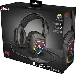 Гарнітура ігрова Trust GXT450 BLIZZ 71 RGB USB Black (23191_Trust) - мініатюра 9