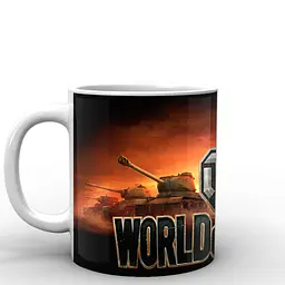 Кухоль GeekLand World of Tanks логотип WT.02.067 330 мл білий - мініатюра 2
