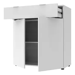 Комод Doros Рон 2 2 фасади 1 шухляда Білий 80х38х100 (41516003) - мініатюра 10