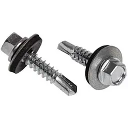 Саморіз даховий FASTENERS HOUSE 4,8 х 19 Білий цинк 50шт/уп. зі свердлом Економ КД SDSM (ЦБ)