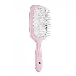 Щітка для волосся рожевий з білим SMALL SUPER BRUSH Janeke