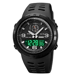 Годинник чоловічий спортивний Skmei 1655 Чорний (2234960561) - мініатюра 2