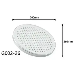 Тропічний душ Gappo G002-26, Ø260 мм, білий/хром, Хром - мініатюра 2