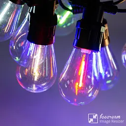 Ретро-гірлянда вулична 10 LED 5 метрів, мультиколор - мініатюра 8