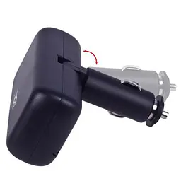 Автомобільний розгалужувач прикурювача VOIN 2 виходу 2USB 2400mA 12/24V Кутовий (SC-2004) - мініатюра 4