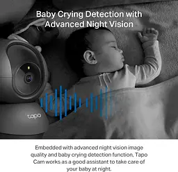 IP-Камера Tapo C211 3MP N300 microSD motion detection чорна TP-Link teh0016039 - мініатюра 7
