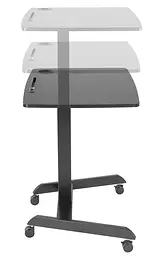 Мобільний робочий столик OfficePro Black (ODM380B) - мініатюра 4