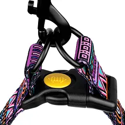 Шлея для собак BronzeDog Urban Етнічний фіолет M 45-56 см - мініатюра 3
