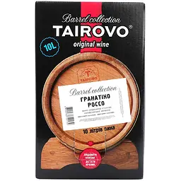 Вино Таїрово Гранатiно Россо червоне напiвсолодке bag-in-box 10 л - мініатюра 2