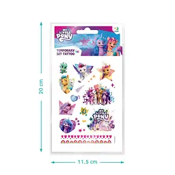 Набір дитячих тимчасових татуювань My Little Pony 200437, 4 аркуші - мініатюра 4