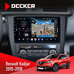 Штатна магнітола Renault Kadjar 2015-2018 Decker D9-011 4x64, DSP, 4G, 360 Decker (НФ-00006281)