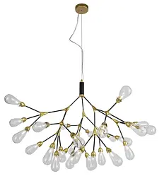 Люстра світильник підвісна в стилі лофт Levistella 918LP268-27 BK+CL