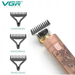 Професійна машинка для стриження волосся VGR V-076 5W стриження бороди та вусів - мініатюра 6
