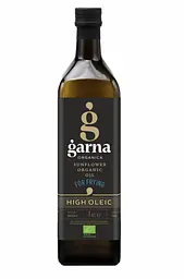 Високоолеїнова органічна рафінована соняшникова олія Garna Organica для смаження 1000 мл -2 шт