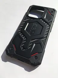 Чохол протиударний UAG Monarch Pro MagSafe (Original) для iPhone 16 Pro (6.3") Carbon Fiber Red 1144911F4242 - мініатюра 9