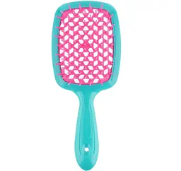 Щітка для волосся бірюзовий з рожевим Superbrush Janeke
